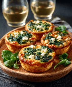 Spinat-Ziegenkäse-Miniquiches