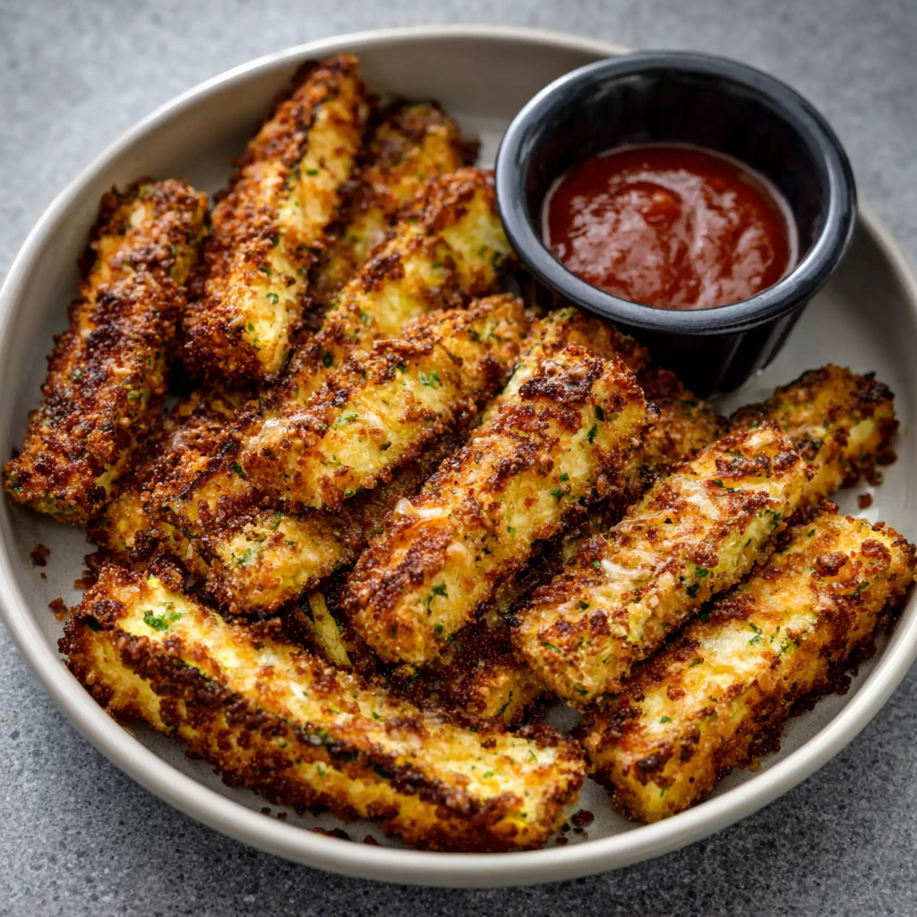 ketodiat 8 Zucchini-Pommes mit Parmesan-Kruste – So lecker und gesund!