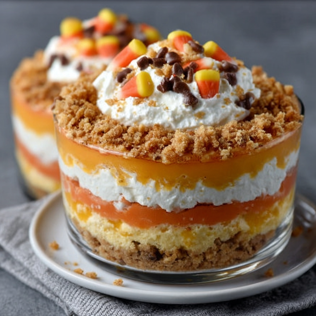Candy Corn Keto Cheesecake Parfaits
