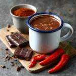Keto Azteken-Schokoladengetränk mit Zimt und Chili