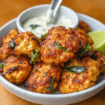 Keto Blumenkohl-Nuggets mit Curryblättern