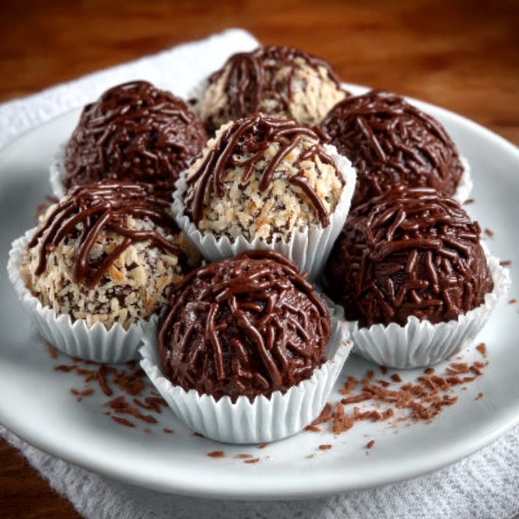 Keto Brasilianische Kokosmilch-Brigadeiro-Trüffel: Genuss pur!