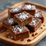 Keto Gesalzene Tahini- und Karamell-Fudge