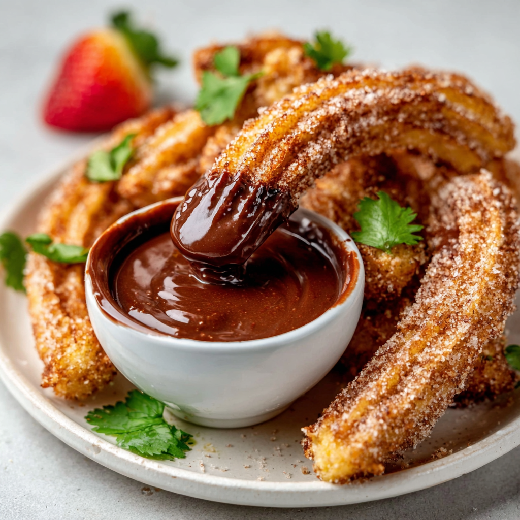 Keto Gewürzte Churros mit Mexikanischer Schokoladensauce – Ein Genuss fürs Herz!