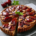 Keto Gewrzter Pflaumen und Mandel Tart