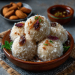 Keto Indische Kokos Ladoo (Süße Kokos-Bällchen)