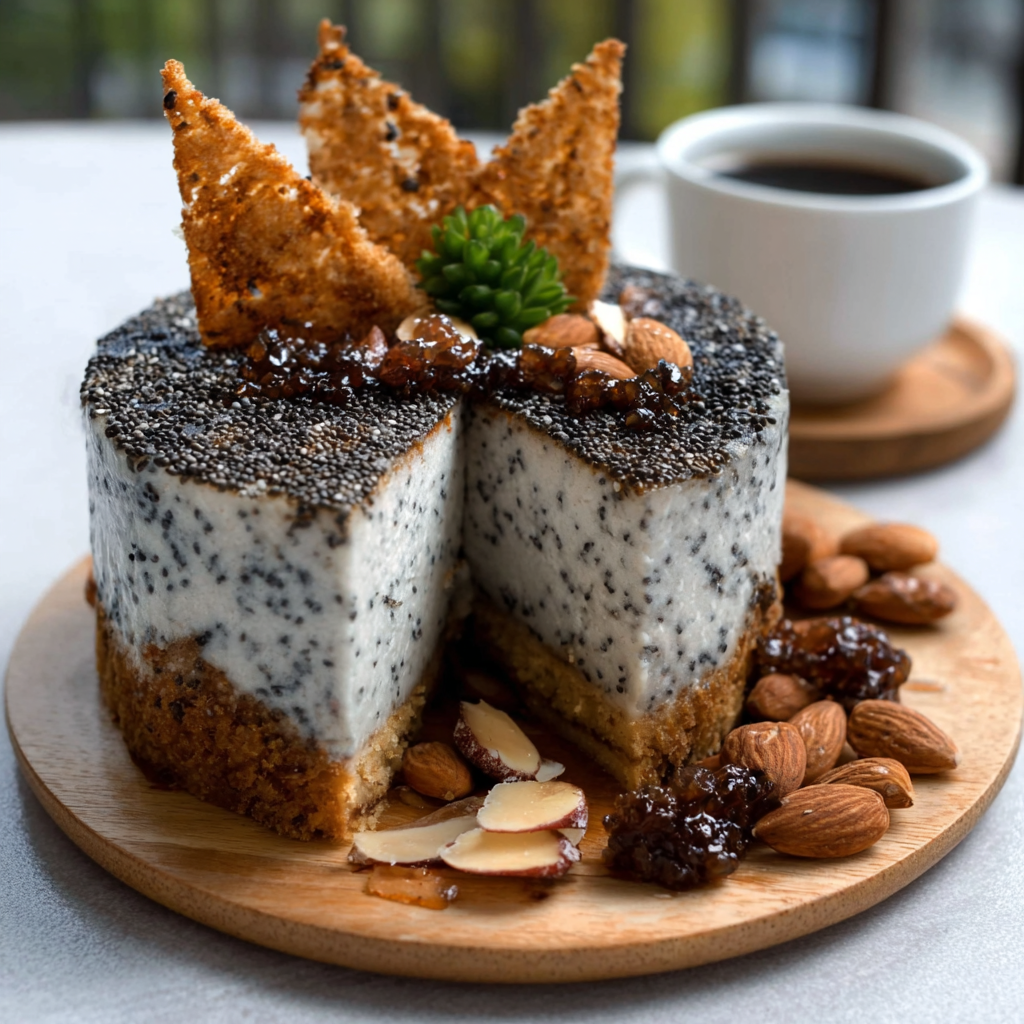 Keto Koreanischer Schwarzer Sesam- und Mandel-Gelee-Kuchen – Entdecken Sie das perfekte Dessert für Ihre Familie!