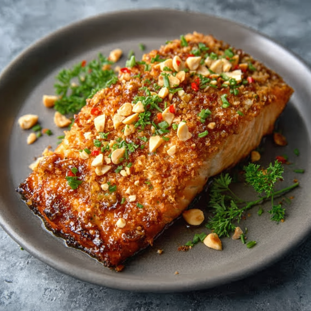 Keto Lachs mit Chili und Macadamianüssen: Schnell genießen!