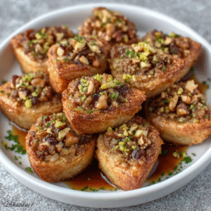 Keto Libanesische Baklava Bites mit Walnüssen und Mandeln