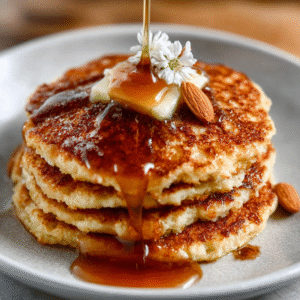 Keto Mandelblüten-Pfannkuchen
