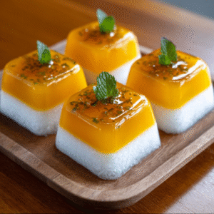 Keto Vietnamesisches Mango-Kokos-Gelee