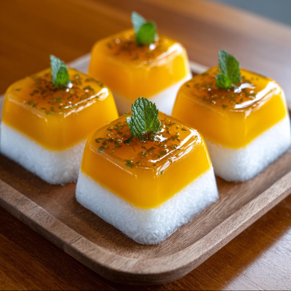 Keto Vietnamesisches Mango-Kokos-Gelee