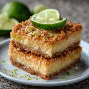 Keto Würzige Ingwer-Limetten-Kokos-Riegel