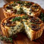 Keto Ziegenkäse-Thymian-Tarte