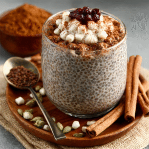 Keto Zimtgewürzter Chia Pudding mit Kardamom