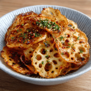 Knusprige Lotuswurzel-Keto-Chips