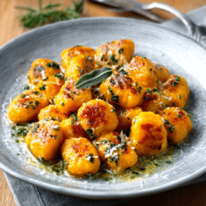 Kürbis-Gnocchi mit Salbeibutter