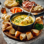 Käsefondue Variante mit Kokosmilch