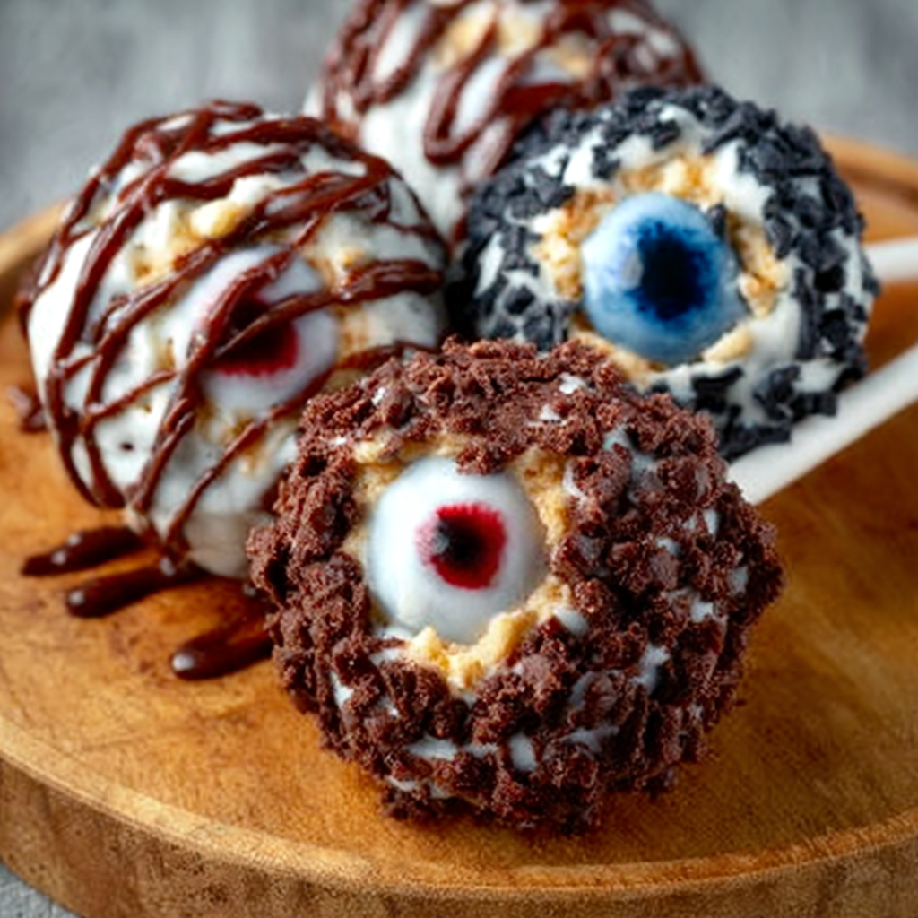 Low-Carb Chocolate Eyeball Pops für gruselige Halloween-Snacks!