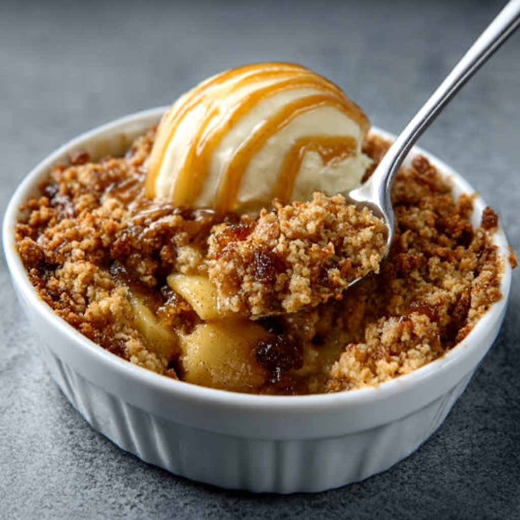 Low-Carb Zimt-Rosinen-Apfel-Crumble: Ein himmlisches Dessert!