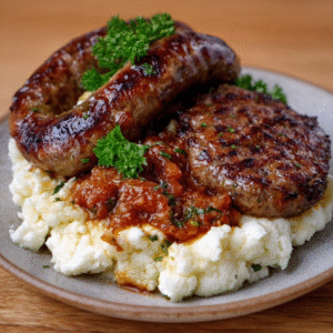 Blumenkohl-Pap & Boerewors-Grill