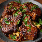 Gewürzte Lammkoteletts mit Chakalaka-Butter