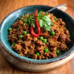 Kap-Malaiisches Straußenhack mit Curry