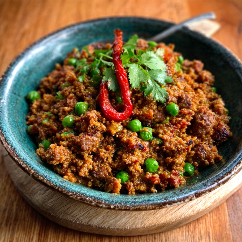 Kap-Malaiisches Straußenhack mit Curry: Ein Genuss!