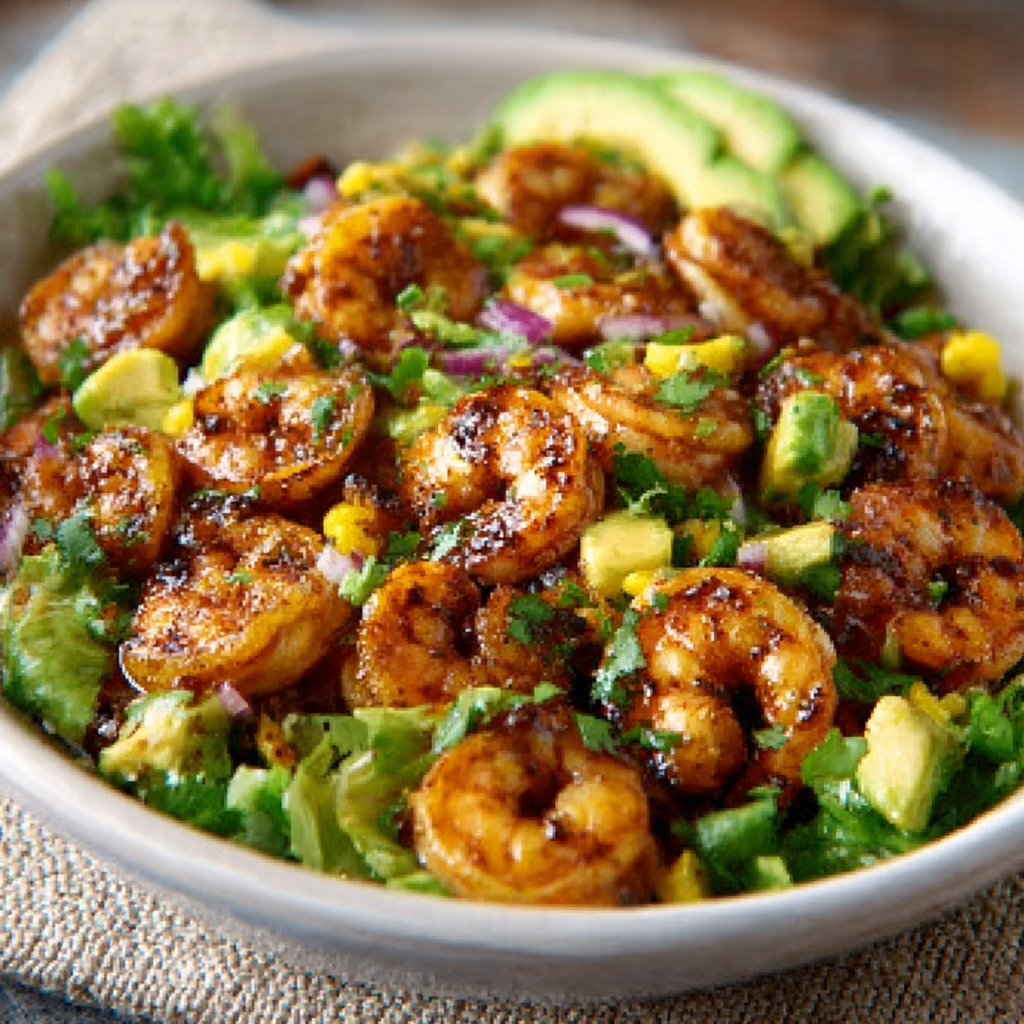 Karibischer Garnelen-Avocado-Salat: Ein Sommertraum! 5 Karibischer Garnelen-Avocado-Salat