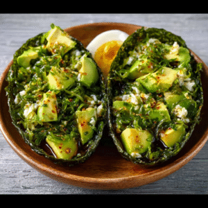 Keto-Algen-Avocado-Salat-Cups