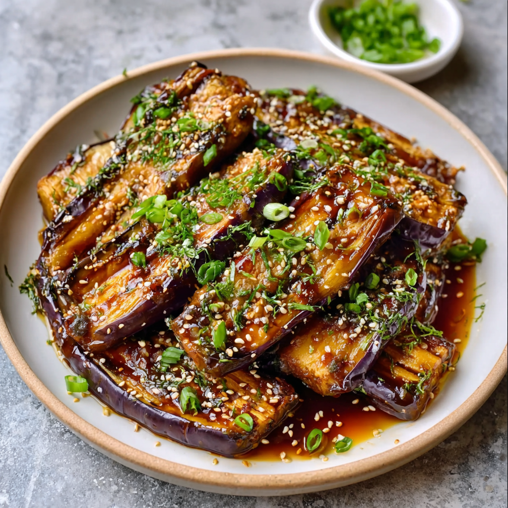 Keto-Auberginensteaks mit Sesam-Soja: Ein Genuss!