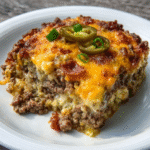 Keto Bacon Cheeseburger Auflauf
