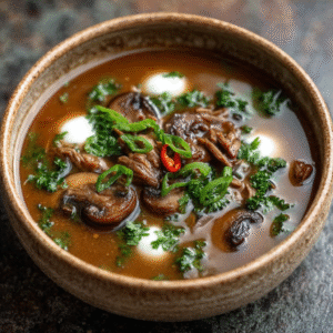 Keto-Ente-Ingwer-Chili-Suppe