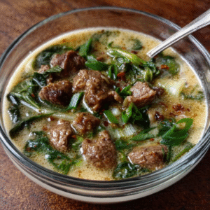 Keto-Gewürz-Rindfleischsuppe