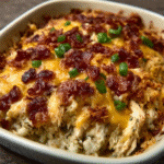 Keto Jalapeño Popper Hähnchenauflauf