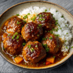 Keto-Japanische-Curry-Fleischbällchen