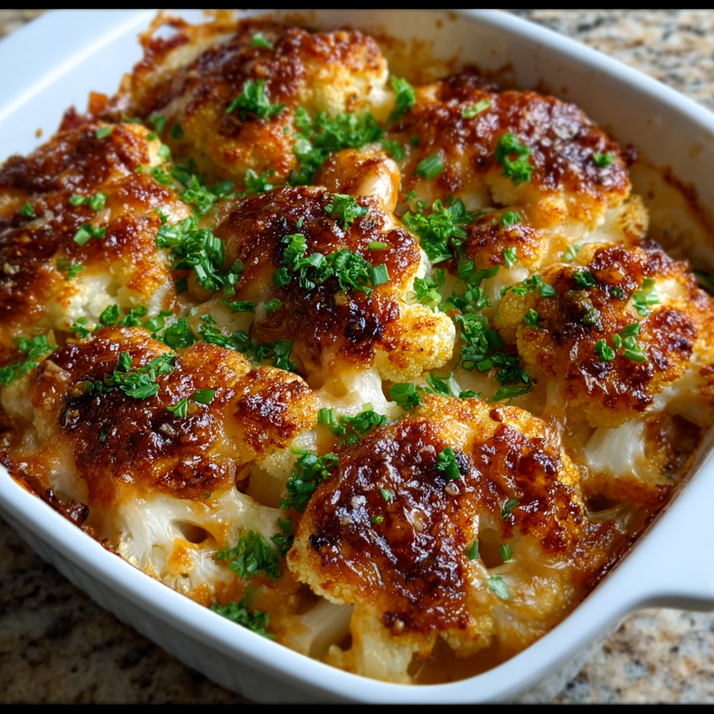 Keto-Kimchi-Blumenkohl-Gratin