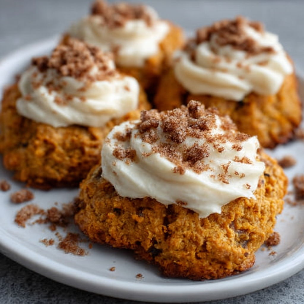 Keto Kürbisplätzchen mit Ahorn-Creme-Käse-Frosting: So lecker!