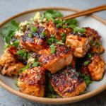 Keto-Lachs-Häppchen mit Chili-Miso