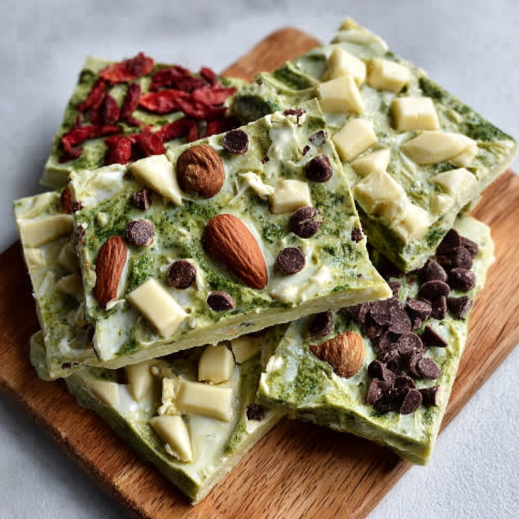 Keto-Matcha-Weiße-Schokolade-Bruch