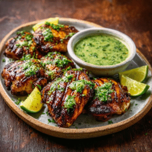 Keto-Pollo a la Brasa mit grüner Soße