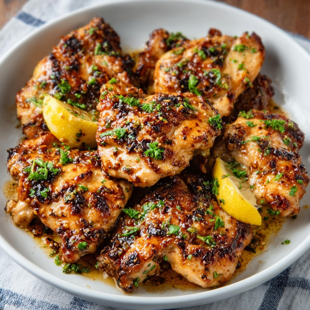 Keto-Togarashi-Hähnchenschenkel