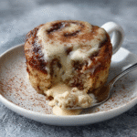 Keto-Zimtschnecken-Tassenkuchen