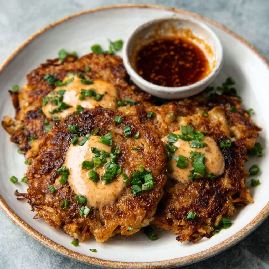 Knusprige Keto-Daikon-Rösti
