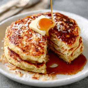 Kokos-Ingwer-Keto-Pfannkuchen