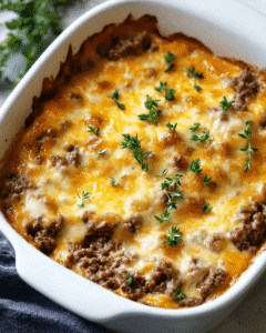 Käse-Hackfleisch-Auflauf nach Keto-Art
