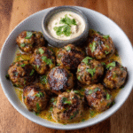 Marokkanische Lamm-Bällchen mit Tahini-Dip