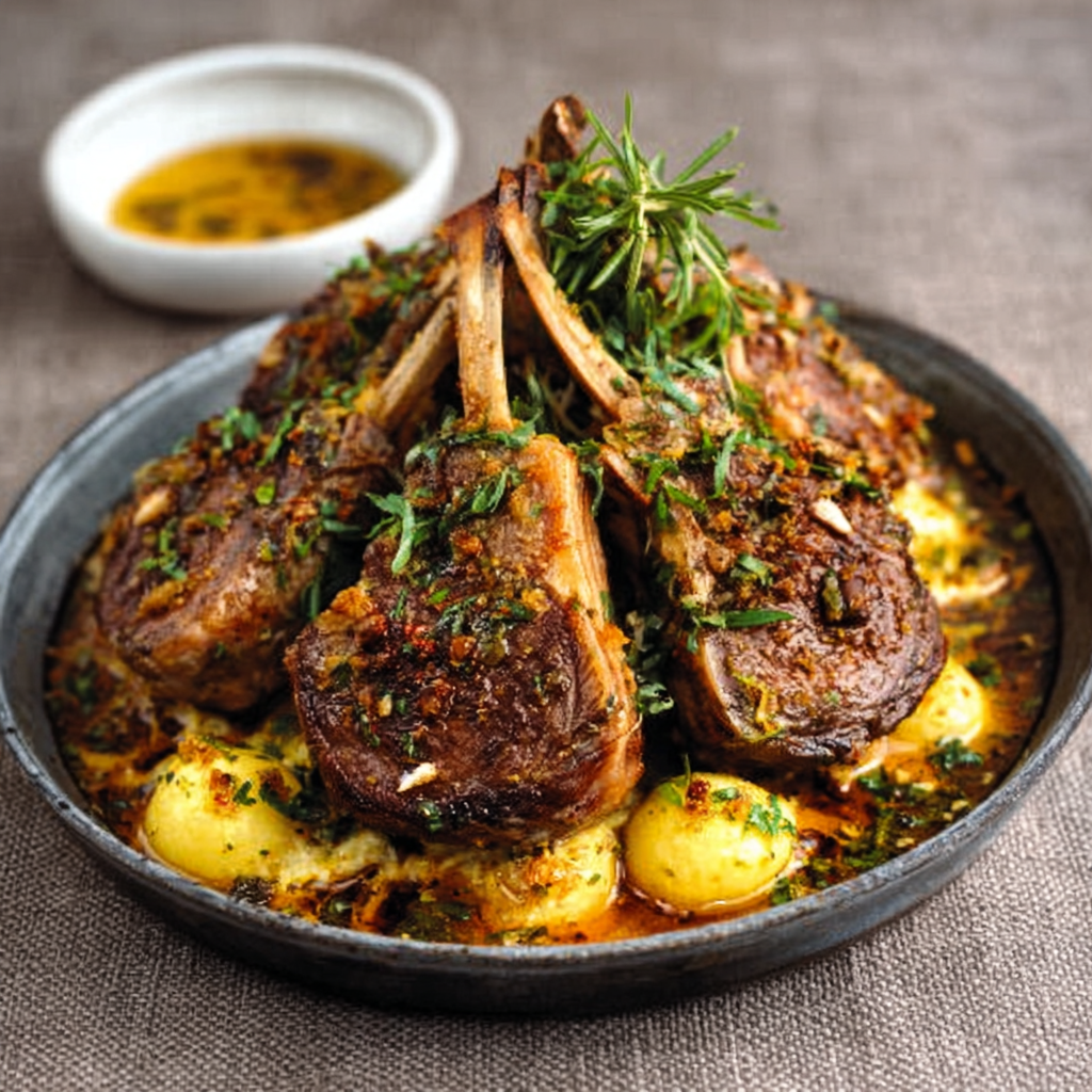 Würzige Lammkoteletts mit Chakalaka-Butter zaubern Genuss!