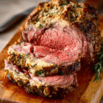 Keto Knoblauchbutter-Rinderbraten