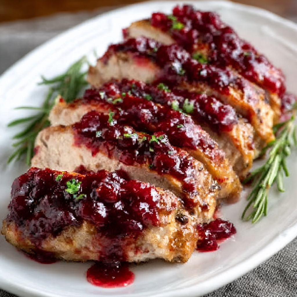 Keto Preiselbeeren-Glasierte Putenbrust